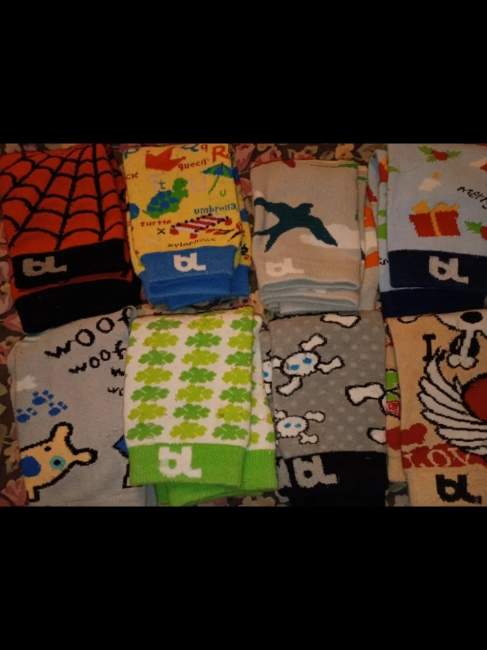 Eight Different Pairs Of Baby Leggings